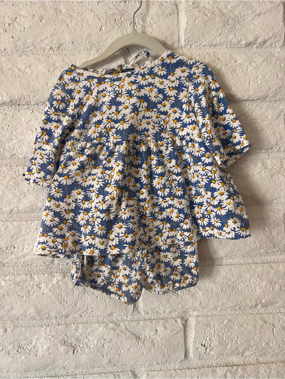 Alice + Ames Blue Daisy Top & Shorts